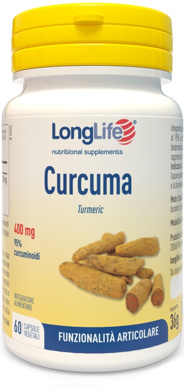 LONGLIFE CURCUMA 60 CAPSULE VEGETALI - Angeli Pharm