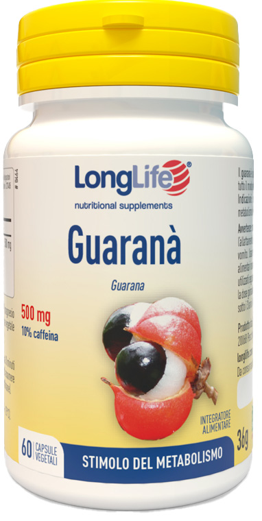 LONGLIFE GUARANA' 60 CAPSULE VEGETALI - Angeli Pharm