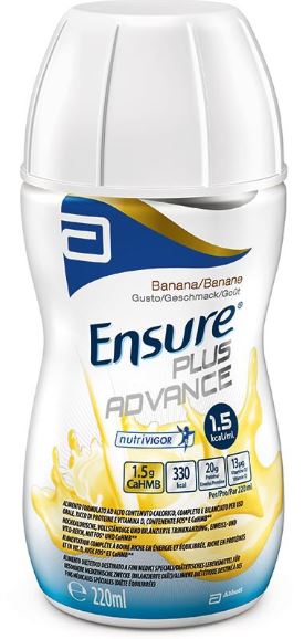 ENSURE PLUS ADVANCE BANANA 4 BOTTIGLIE DA 220 ML - Angeli Pharm