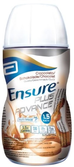 ENSURE PLUS ADVANCE CIOCCOLATO 4 BOTTIGLIE DA 220 ML - Angeli Pharm