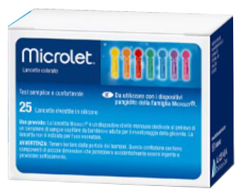 LANCETTE PUNGIDITO PER DISPOSITIVO MICROLET 25 PEZZI - Angeli Pharm