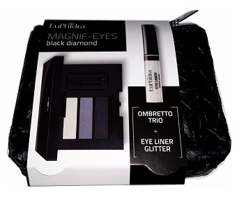 EUPHIDRA MAGNIF-EYES BLACK DIAMOND BORSELLINO CONTENENTE 1 OMBRETTO TRIO + 1 EYE LINER - Angeli Pharm
