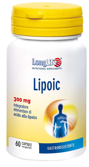 LONGLIFE LIPOIC 300 MG 60 CAPSULE VEGETALI DA 500 MG - Angeli Pharm