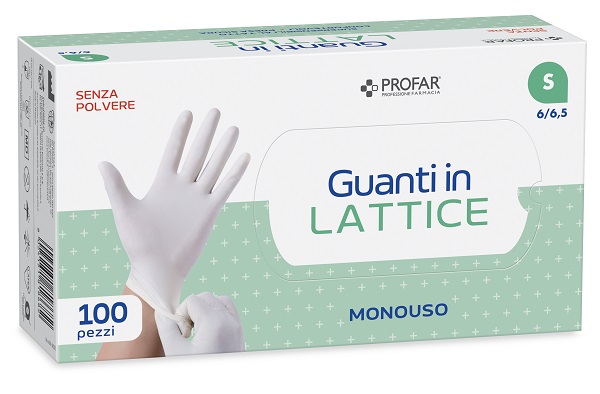 PROFAR GUANTO IN LATTICE SENZA POLVERE S 100 PEZZI - Angeli Pharm