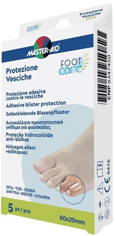 IDROCOLLOIDE MASTER-AID FOOTCARE VESCICHE DITA 60X20 MM 5 PEZZI A2 - Angeli Pharm