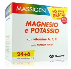 MASSIGEN MAGNESIO E POTASSIO IN BUSTINA CON ASTUCCIO 24+6 - Angeli Pharm
