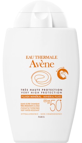 EAU THERMALE AVENE SOLARE FLUIDO MINERALE 50+ 40 ML - Angeli Pharm