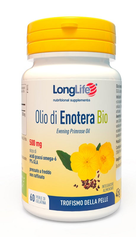 LONGLIFE OLIO ENOTERA BIO 500 MG 60 PERLE IN GELATINA - Angeli Pharm