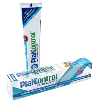 PLAKKONTROL NATURAL WHITE DENTIFRICIO 100 G - Angeli Pharm