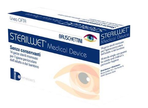 STERILWET GARZA OFTALMICA 14 PEZZI - Angeli Pharm