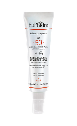 EUPHIDRA KALEIDO UV SYSTEM CREMA SOLARE VISO 50+ INVISIBLE - Angeli Pharm