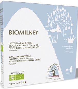 BIOMILKEY LATTE DI ASINA PASTORIZZATO E LIOFILIZZATO BIOLOGICO 100% ITALIANO 100 G - Angeli Pharm