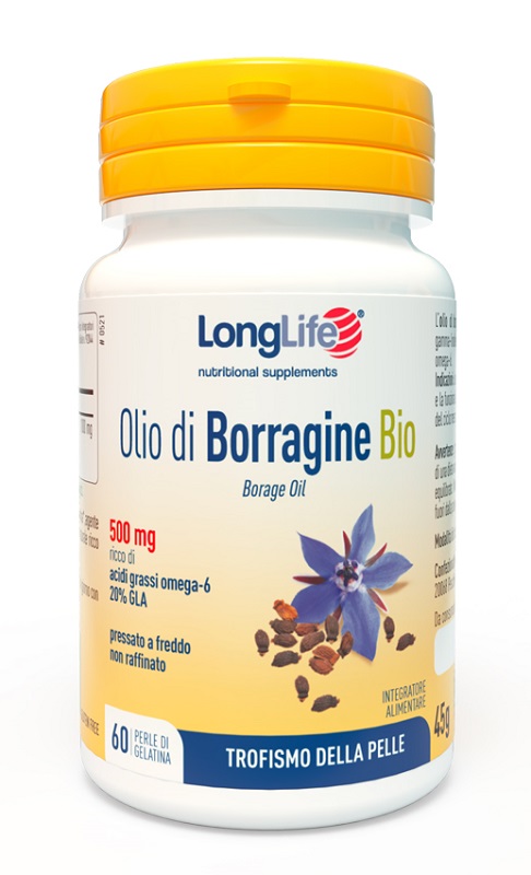 LONGLIFE OLIO BORRAGINE BIO 60 PERLE IN GELATINA - Angeli Pharm