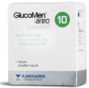 STRISCE GLUCOMEN AREO SENSOR PER ANALISI DEL GLUCOSIO 10 PEZZI - Angeli Pharm