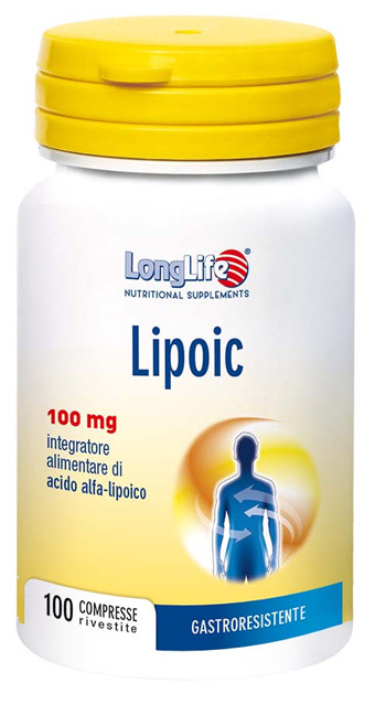 LONGLIFE LIPOIC 100 MG 100 CAPSULE RIVESTITE DA 400 MG - Angeli Pharm