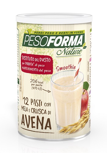 PESOFORMA NATURE SMOOTHIE MELA E CRUSCA AVENA 12 PASTI 420 G - Angeli Pharm