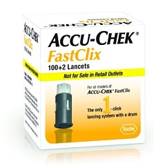 LANCETTE PUNGIDITO ACCU-CHEK FASTCLIX 100 + 2 PEZZI - Angeli Pharm