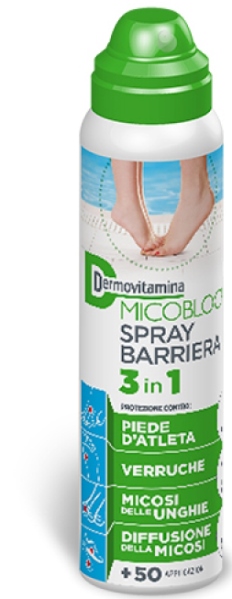 DERMOVITAMINA MICOBLOCK SPRAY BARRIERA 3 IN 1 PIEDE D'ATLETA 100 ML - Angeli Pharm