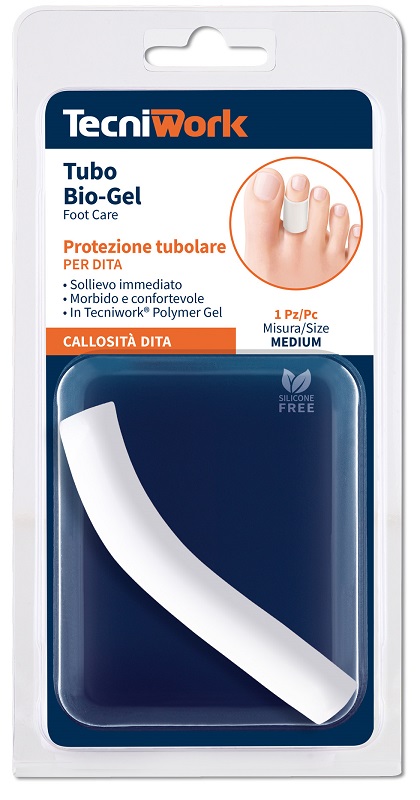 BIOGEL FASCETTA TUBOLARE GEL DITA PIEDI MEDIUM 1 PEZZO - Angeli Pharm