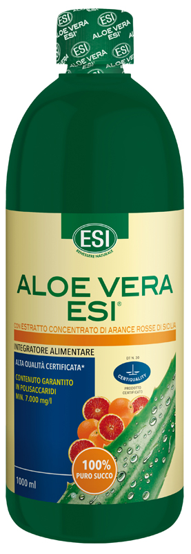 ESI ALOE SUCCO ARANCIA ROSSA 1000 ML - Angeli Pharm