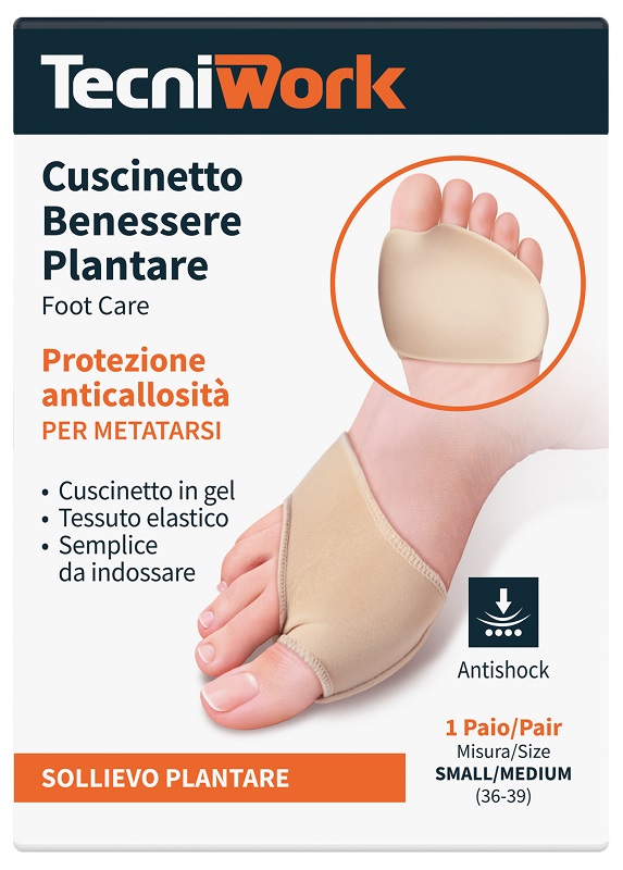 BENESSERE PLANTARE CUSCINETTO SMALL/MEDIUM 1 PAIO - Angeli Pharm