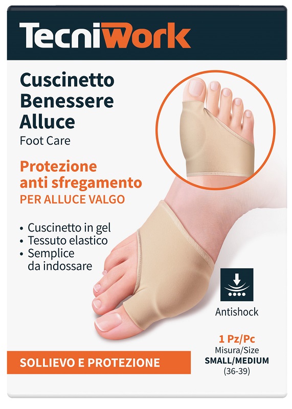 BENESSERE ALLUCE CUSCINETTO SMALL/MEDIUM 1 PEZZO - Angeli Pharm