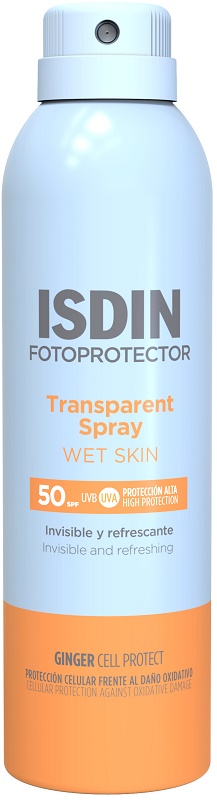 TRANSPARENT SPRAY WET SKIN SPF50 250 ML - Angeli Pharm