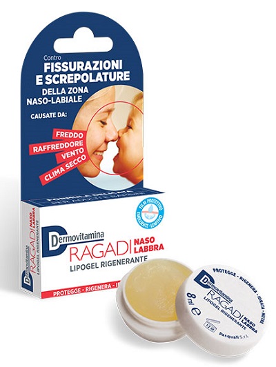 DERMOVITAMINA RAGADI NASO E LABBRA LIPOGEL RIGENERANTE 8 ML - Angeli Pharm