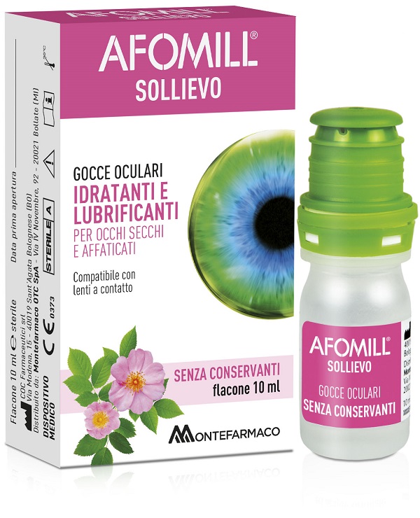 AFOMILL SOLLIEVO GOCCE OCULARI SOLLIEVO OCCHI 10 ML - Angeli Pharm