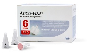AGO PER PENNA DA INSULINA ACCU-FINE PEN NEEDLE ACCU-CHEK GAUGE 32 X 6MM 100 PEZZI - Angeli Pharm
