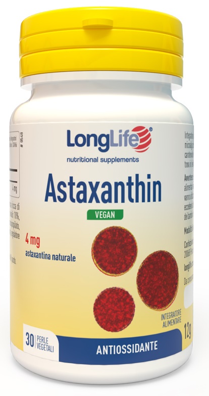 LONGLIFE ASTAXANTHIN 30 PERLE VEGETALI - Angeli Pharm
