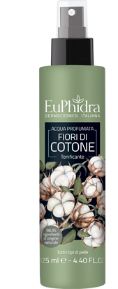 EUPHIDRA ACQUA PROFUMATA COTONE IN FLACONE CON ETICHETTA POMPA SPRAY - Angeli Pharm