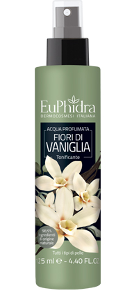 EUPHIDRA ACQUA PROFUMATA VANIGLIA IN FLACONE CON ETICHETTA POMPA SPRAY - Angeli Pharm