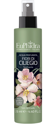 EUPHIDRA ACQUA PROFUMATA CILIEGIO IN FLACONE CON ETICHETTA POMPA SPRAY - Angeli Pharm