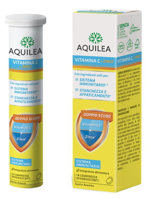 AQUILEA VITAMINA C 14 COMPRESSE EFFERVESCENTI - Angeli Pharm