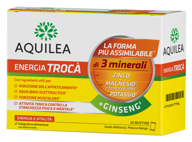 AQUILEA ENERGIA TROCA'+GINSENG 20 BUSTINE - Angeli Pharm