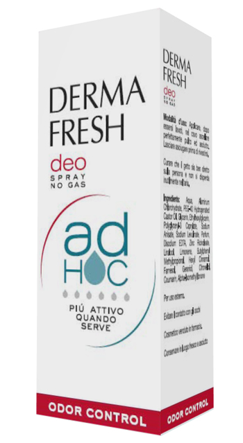 DERMAFRESH DEO SPRAY NO GAS AD HOC ODOR CONTROL DEODORANTE 100 ML - Angeli Pharm