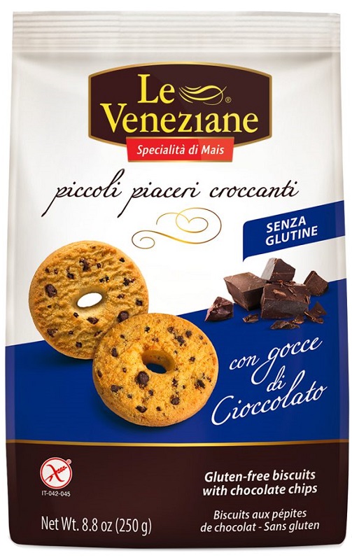 LE VENEZIANE BISCOTTI GOCCE DI CIOCCOLATO 250 G - Angeli Pharm