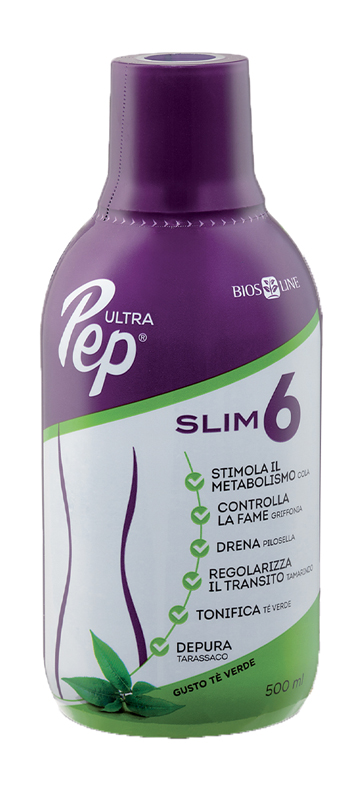 ULTRA PEP SLIM 6 TE' VERDE 500 ML BIOSLINE - Angeli Pharm