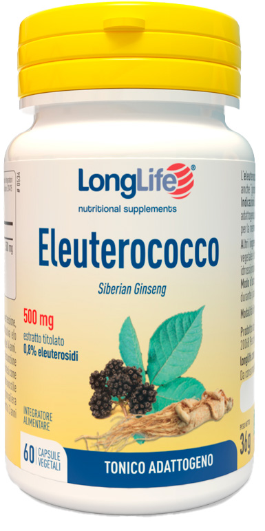 LONGLIFE ELEUTEROCOCCO 0,8% 60 CAPSULE 500MG - Angeli Pharm