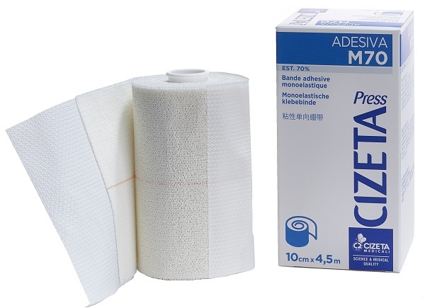CIZETA PRESS ADESIVA M70 BENDA MONOELASTICA EST 70 M 4,5X10 CM - Angeli Pharm