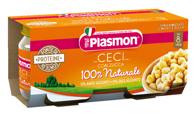 PLASMON OMOGENEIZZATO CECI/ZUCCA 2 X 80 G - Angeli Pharm