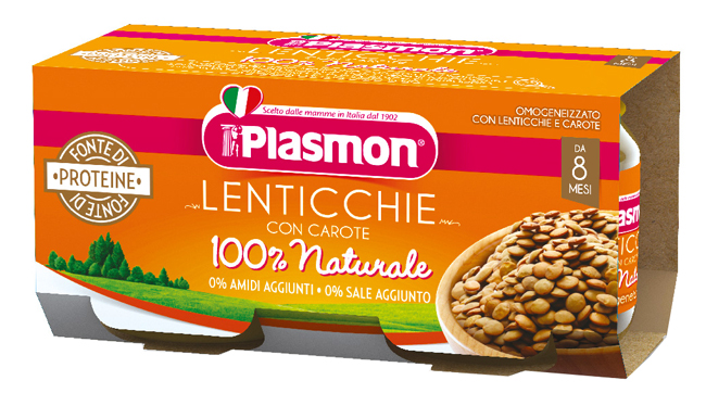 PLASMON OMOGENEIZZATO LENTICCHIE 2 X 80 G - Angeli Pharm