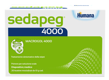 SEDAPEG 4000 20 BUSTINE MONODOSE X 10G HUMANA - Angeli Pharm
