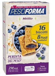 PESOFORMA BISCOTTI MIRTILLI 8 PASTI 16 BISCOTTI - Angeli Pharm