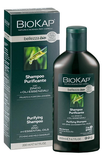 BIOKAP BELLEZZA BIO SHAMPOO PURIFICANTE COSMOS ECOCERT 200 ML BIOSLINE - Angeli Pharm