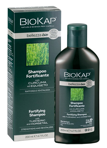 BIOKAP BELLEZZA BIO SHAMPOO FORTIFICANTE COSMOS ECOCERT 200 ML BIOSLINE - Angeli Pharm