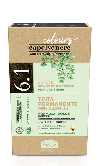 CAPELVENERE COLOURS TINTA CAPELLI 6,1N BIONDO SCURO CENERE - Angeli Pharm