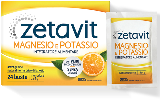 ZETAVIT MAGNESIO POTASSIO 24 BUSTINE DA 4 G - Angeli Pharm