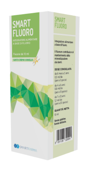 SMART FLUORO GOCCE 10 ML GUSTO CREMA VANIGLIA - Angeli Pharm
